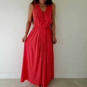 Pink maxi dress,length 59 inch.